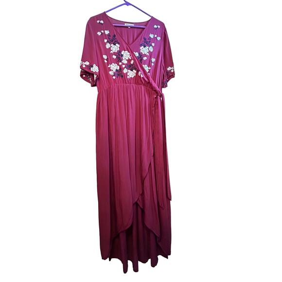 Jessakae - Rosebuds & Romance Maxi Dress in Burgundy - XL - Picture 14 of 14